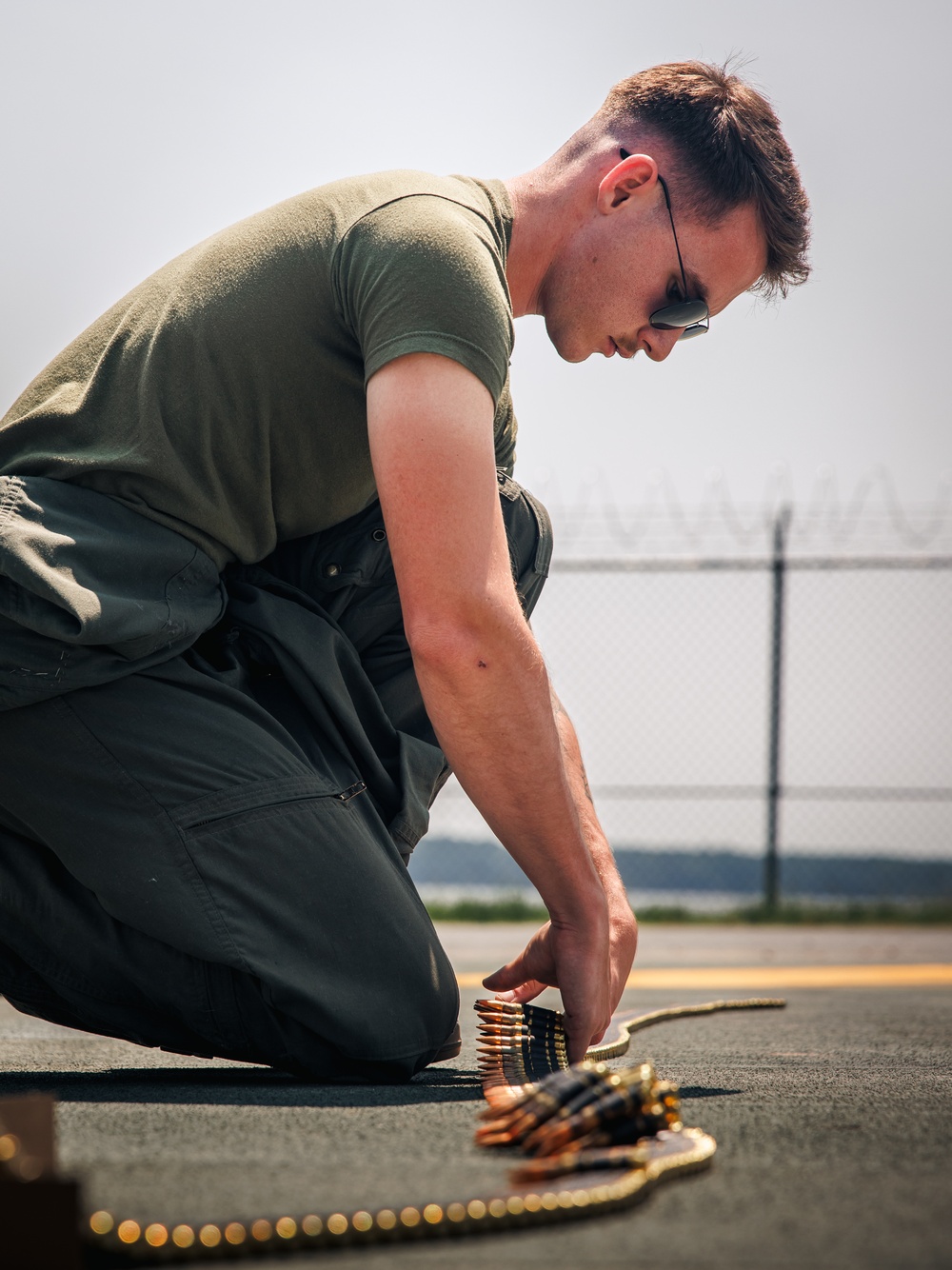 Marines with MCAF conduct helicopter evacuation exercise
