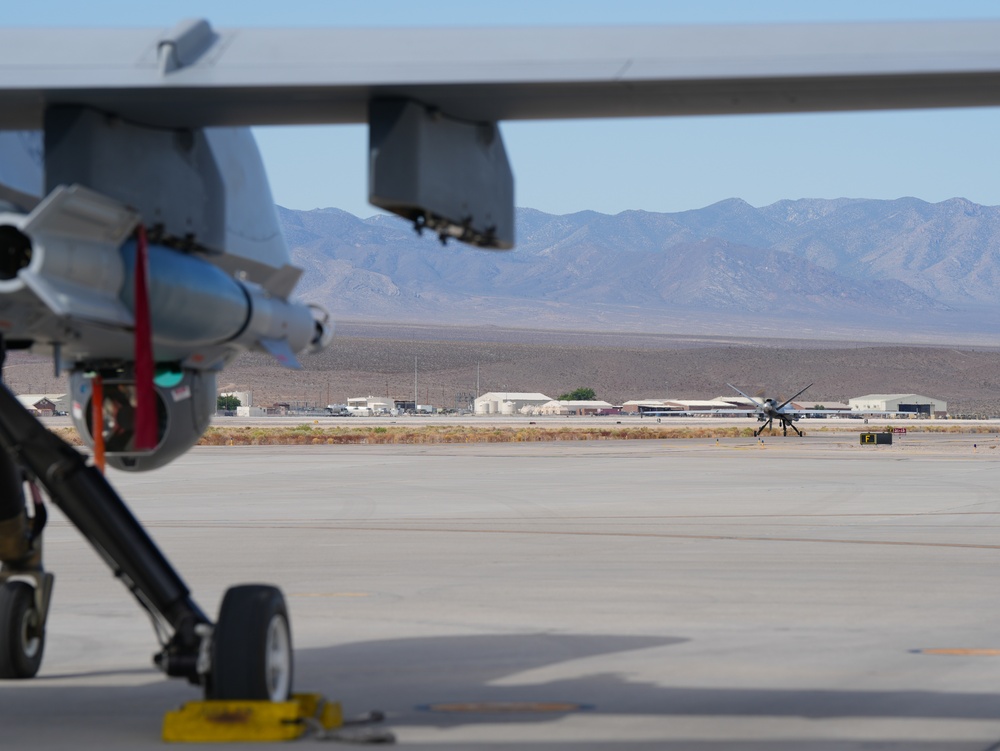 Creech Airmen Prep MQ-9 Reaper for Flight