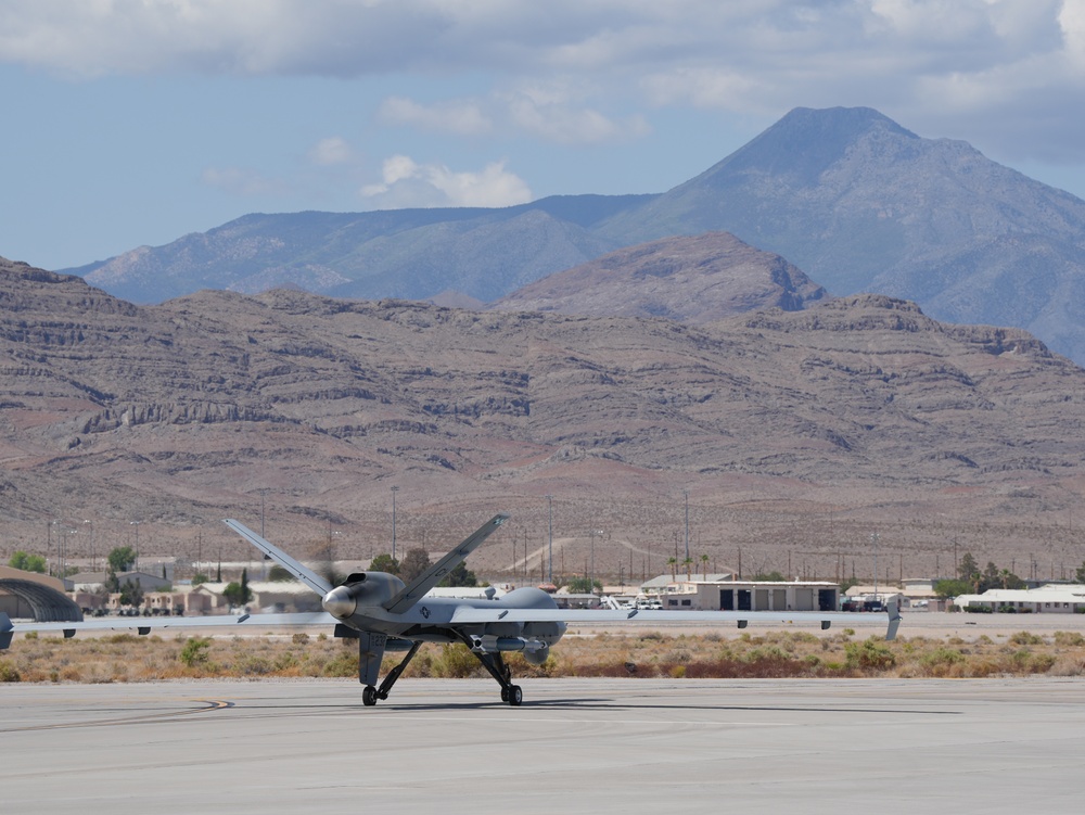 Creech Airmen Prep MQ-9 Reaper for Flight