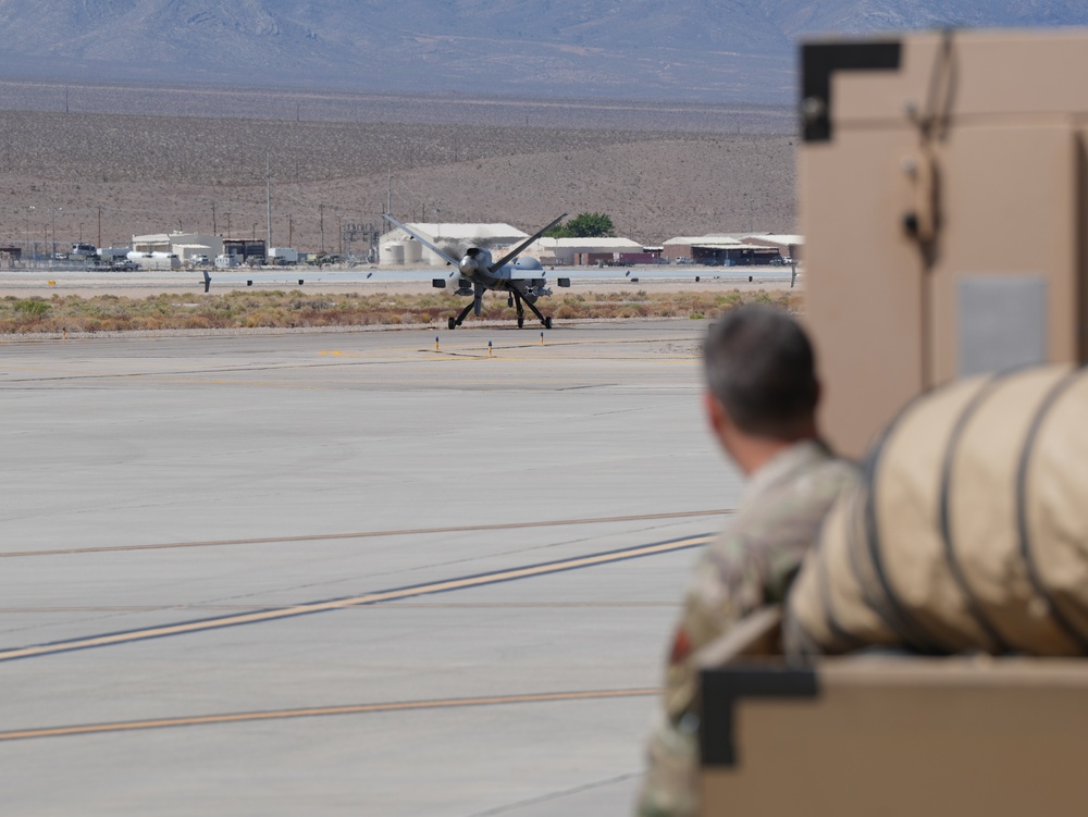Creech Airmen Prep MQ-9 Reaper for Flight