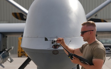 Creech Airmen Prep MQ-9 Reaper for Flight