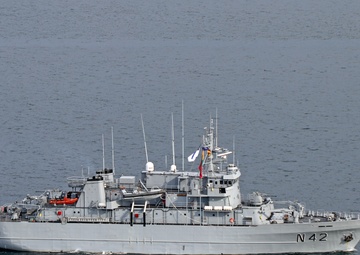 USS Mount Whitney and NATO Allies Steam in Formation