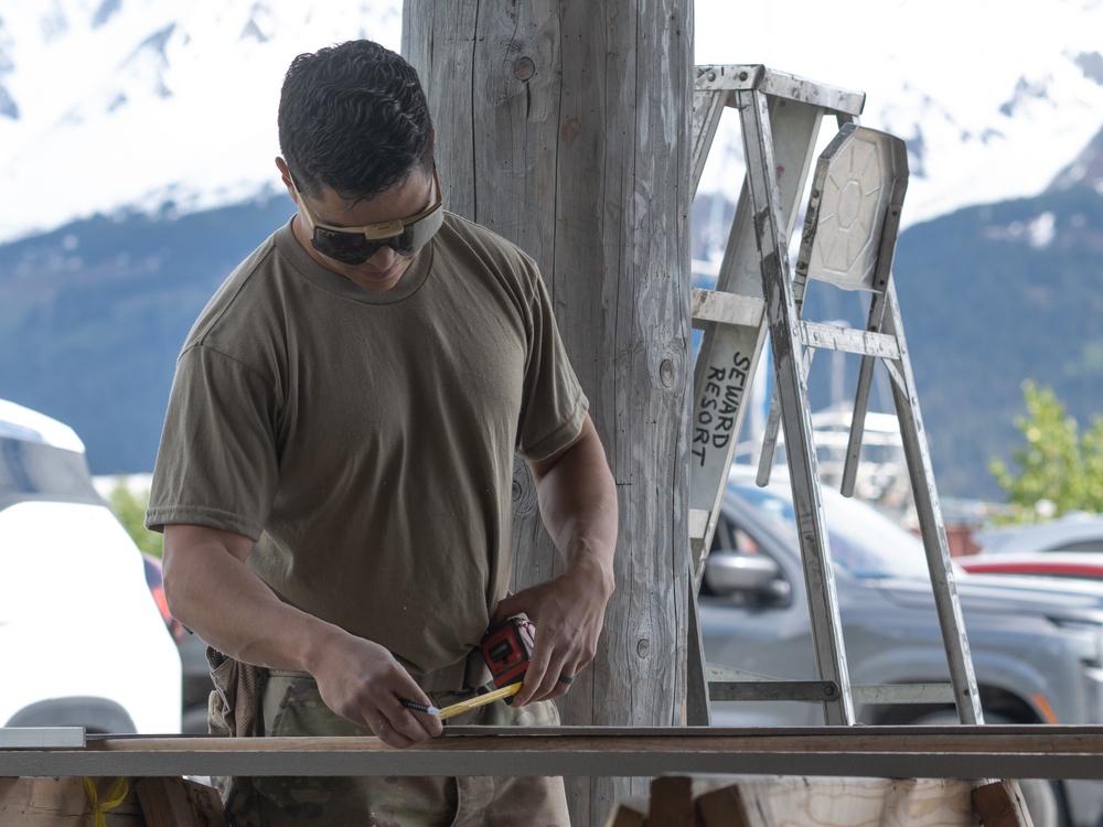 141st Civil Engineer Squadron support Seward Military Resort renovation