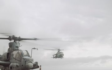 QUART: HMLA-369 Conducts Deck Landing Qualifications Aboard USS Harpers Ferry