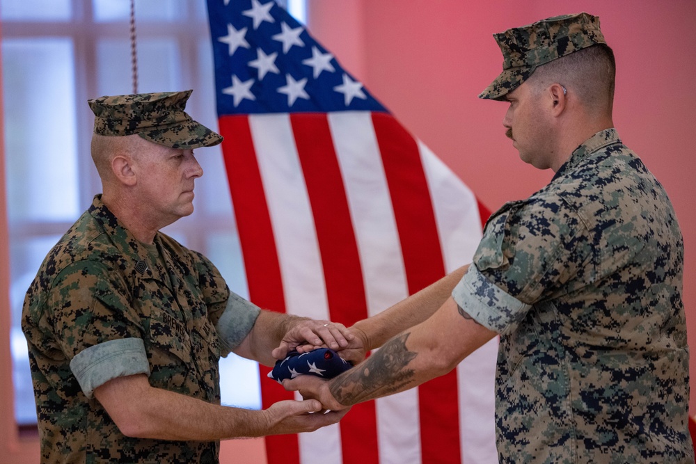 U.S. Marine Master Sgt. Brewer Retires After 29 Years of Service