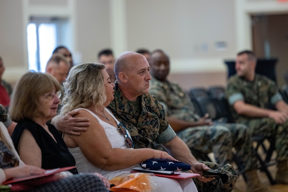 U.S. Marine Master Sgt. Brewer Retires After 29 Years of Service