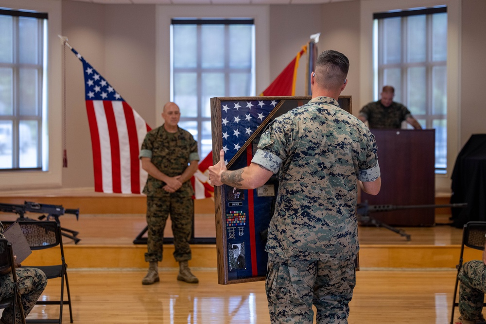 U.S. Marine Master Sgt. Brewer Retires After 29 Years of Service
