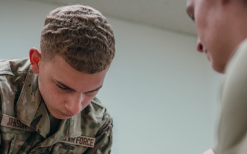 Aerospace Medical Technician Performs Skin Test