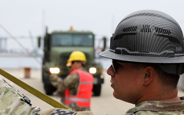 Real-world Training at the Port of Long Beach for Army Reserve Soldiers