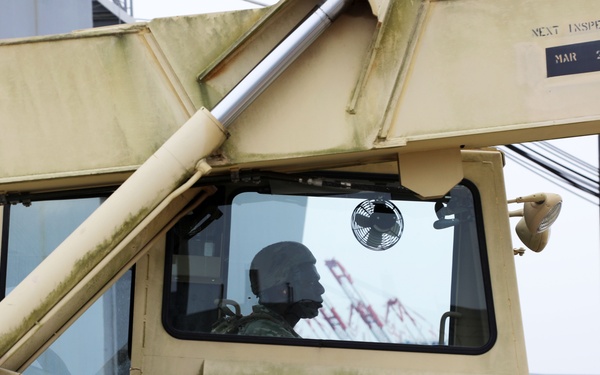 Real-world Training at the Port of Long Beach for Army Reserve Soldiers