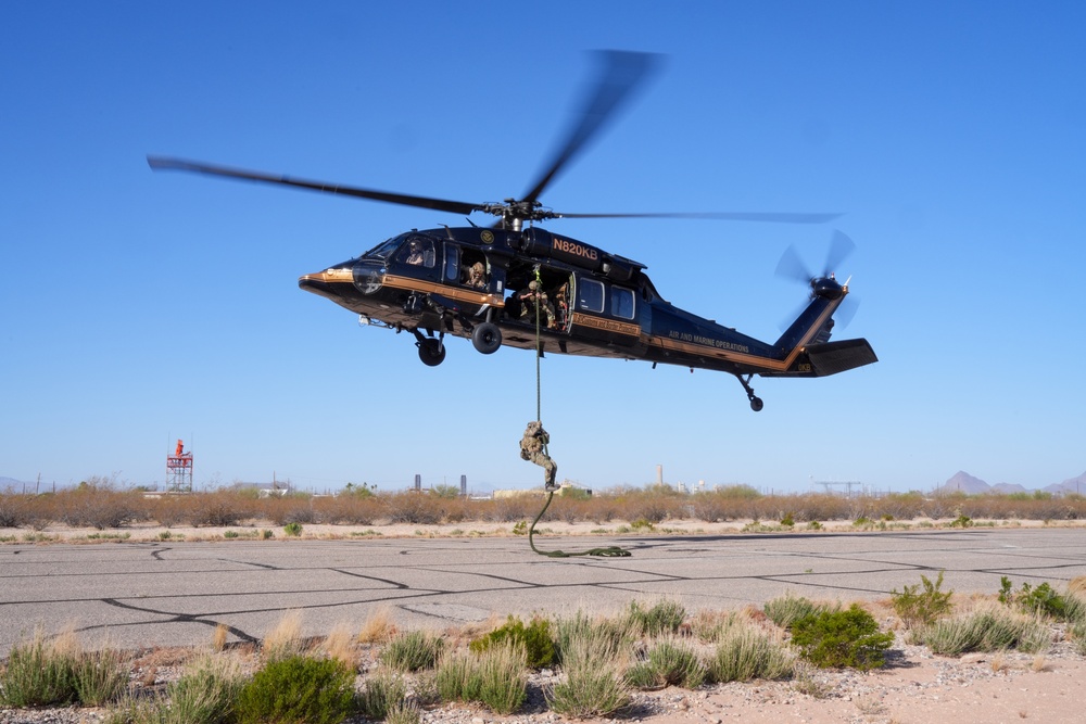Air and Marine Operations Fast Rope Proficiency Traning and Operational Flight