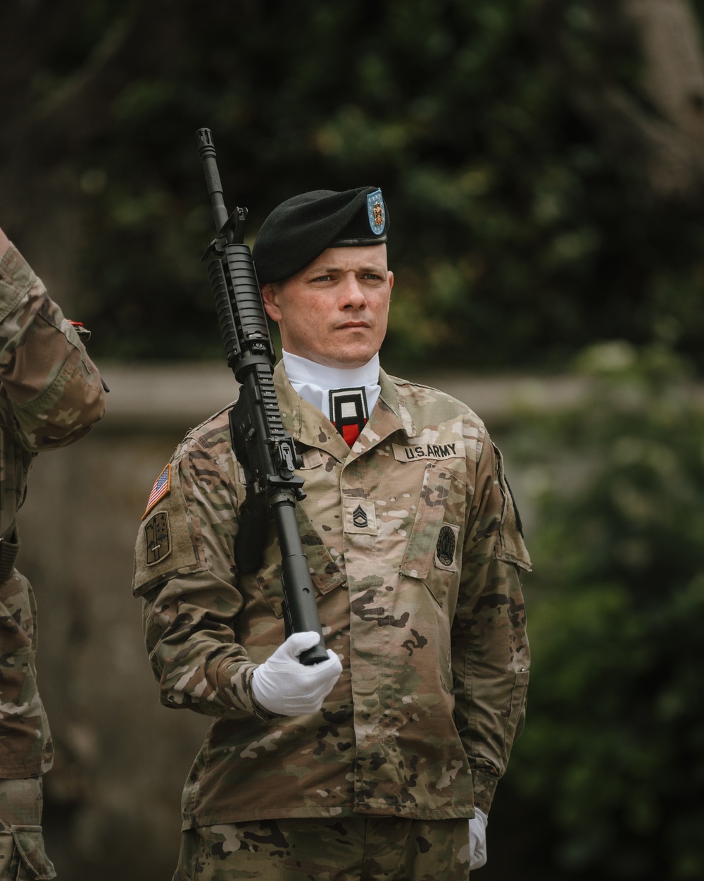 U.S. Soldiers participate in Cérémonie Borne Zéro