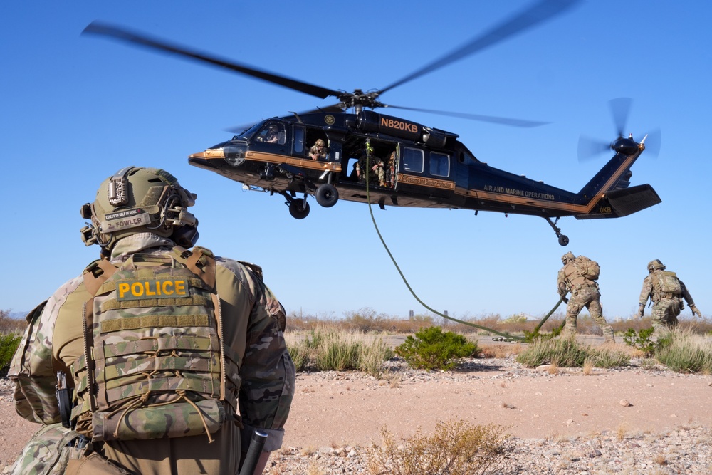 Air and Marine Operations Fast Rope Proficiency Traning and Operational Flight
