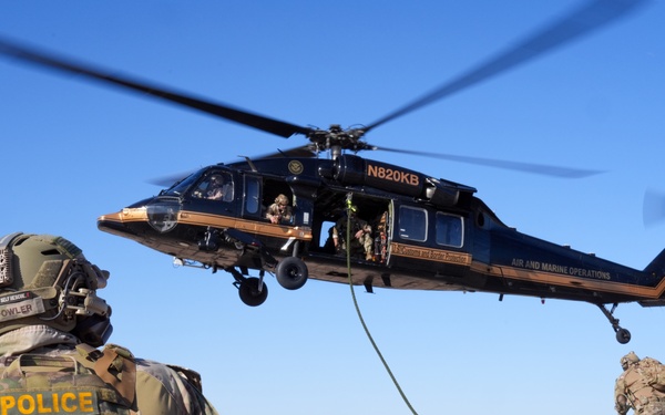 Air and Marine Operations Fast Rope Proficiency Traning and Operational Flight