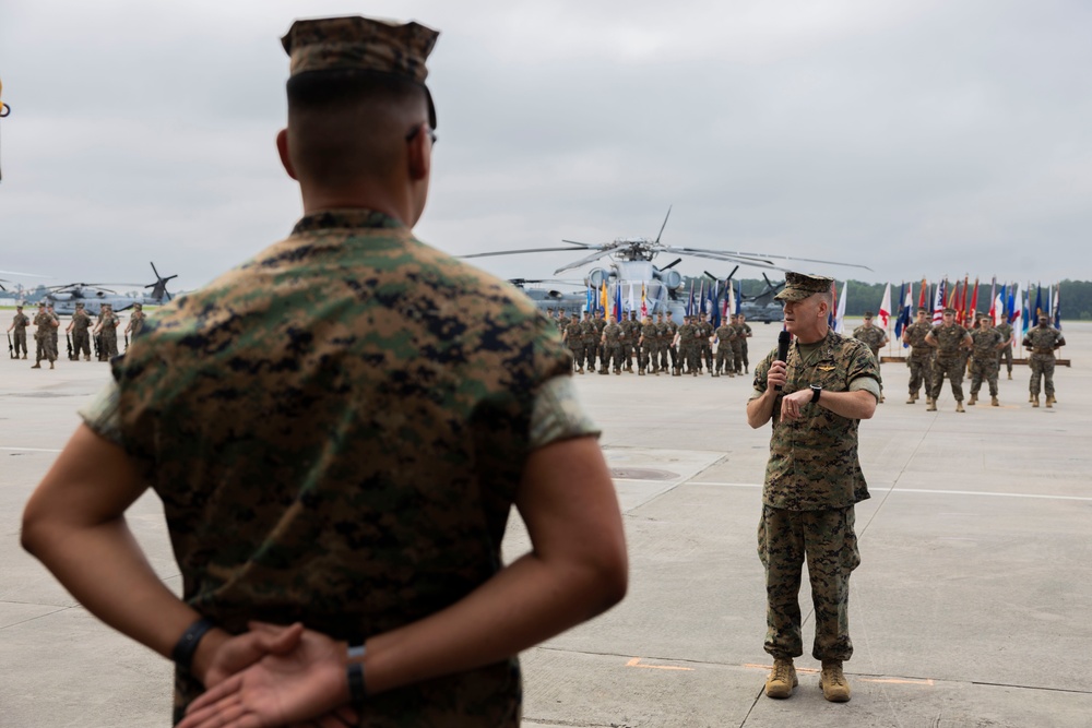 Marine Aircraft Group 29 change of command ceremony