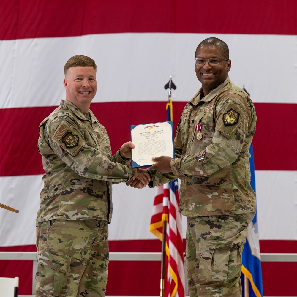 375th Operations Support Squadron change of command ceremony