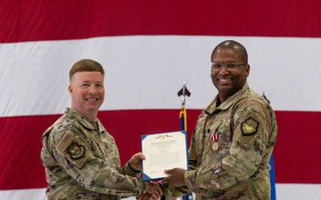 375th Operations Support Squadron change of command ceremony
