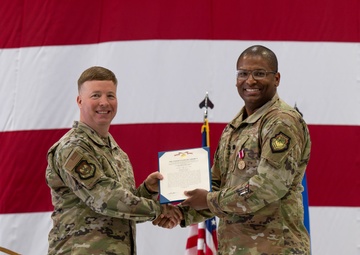 375th Operations Support Squadron change of command ceremony