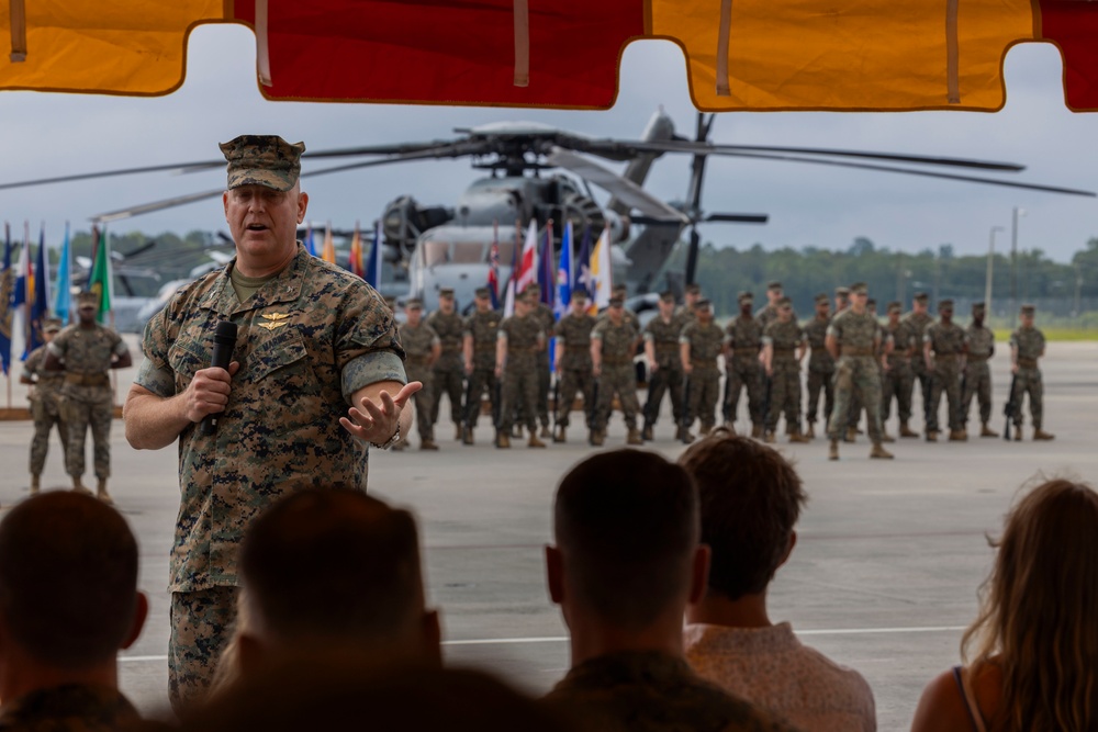 Marine Aircraft Group 29 change of command ceremony