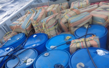 Coast Guard offloads more than $138 million in illicit drugs interdicted in Caribbean Sea