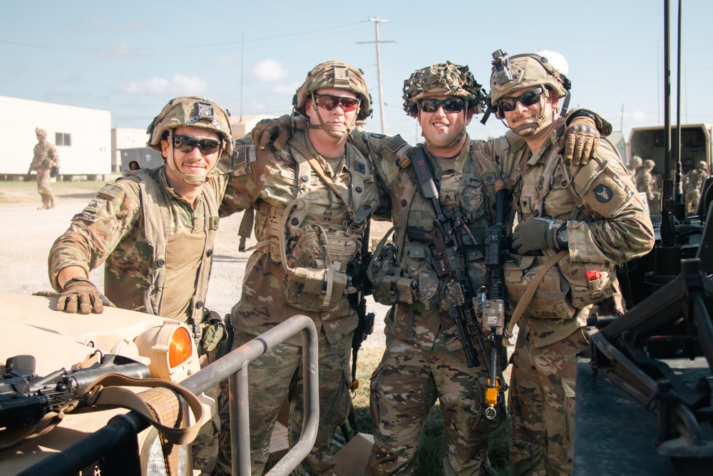 Iowa Army National Guard Cavalry Scouts pose for group photo
