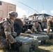 Iowa Army National Guard combat medics prepare field litter ambulance