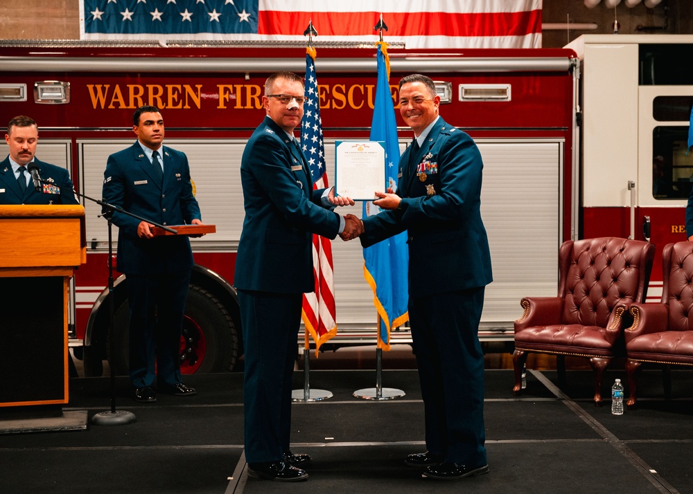 90th Civil Engineer Squadron Change of Command