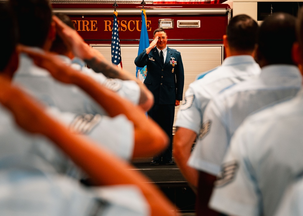 90th Civil Engineer Squadron Change of Command