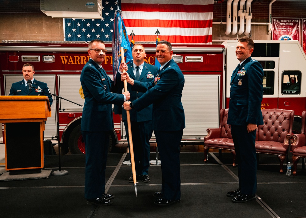 90th Civil Engineer Squadron Change of Command
