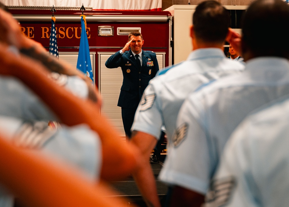 90th Civil Engineer Squadron Change of Command