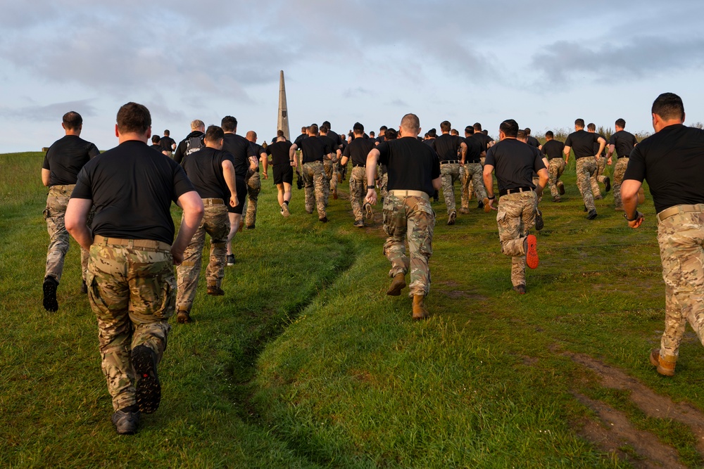 SD Participates in Troop PT on Omaha Beach, Meets with UK and French Counterparts, Delivers Remarks at D-Day Ceremonies