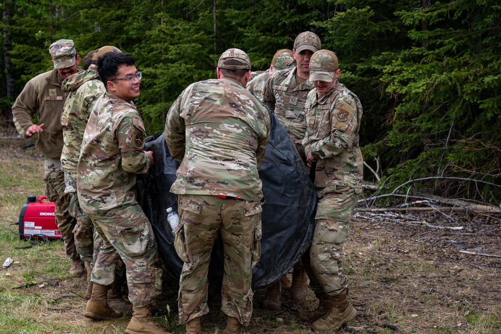 JBER Airmen assigned to the 3rd Air Expeditionary Wing participate in exercise Tropic Tundra