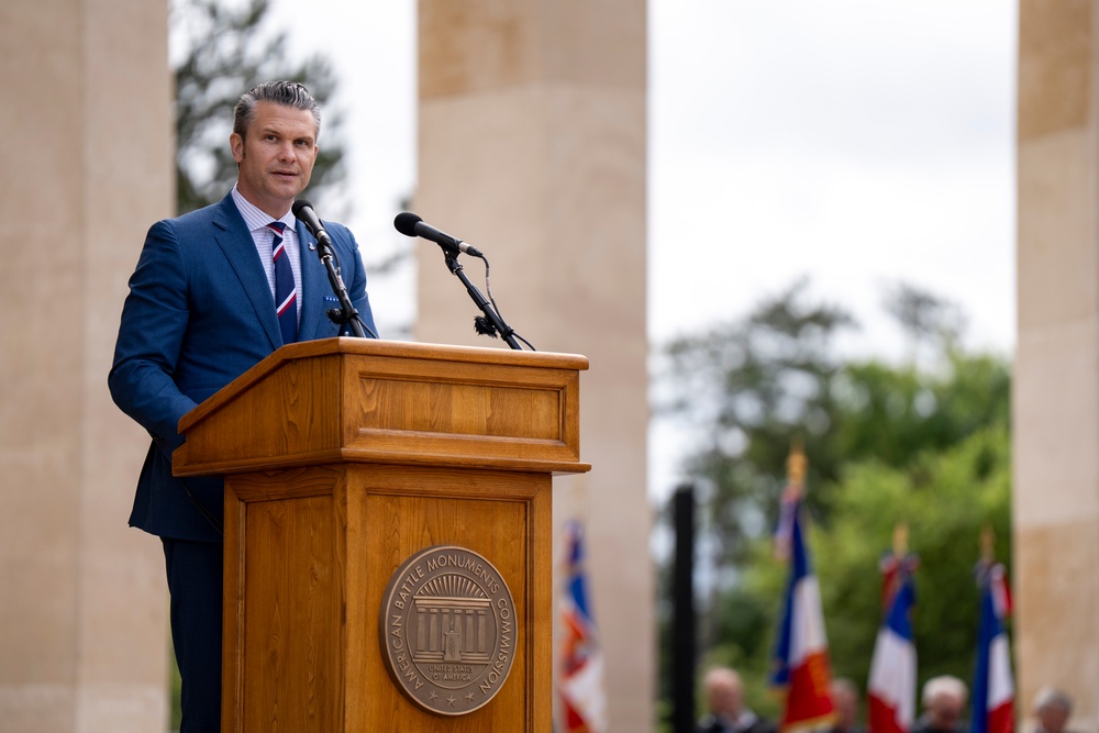 SD Participates in Troop PT on Omaha Beach, Meets with UK and French Counterparts, Delivers Remarks at D-Day Ceremonies