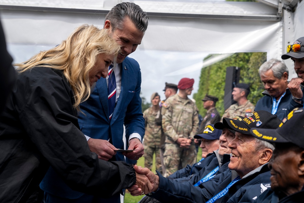 SD Participates in Troop PT on Omaha Beach, Meets with UK and French Counterparts, Delivers Remarks at D-Day Ceremonies