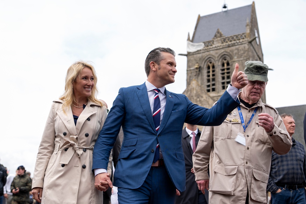 SD Participates in Troop PT on Omaha Beach, Meets with UK and French Counterparts, Delivers Remarks at D-Day Ceremonies