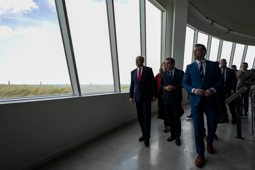 SD Participates in Troop PT on Omaha Beach, Meets with UK and French Counterparts, Delivers Remarks at D-Day Ceremonies