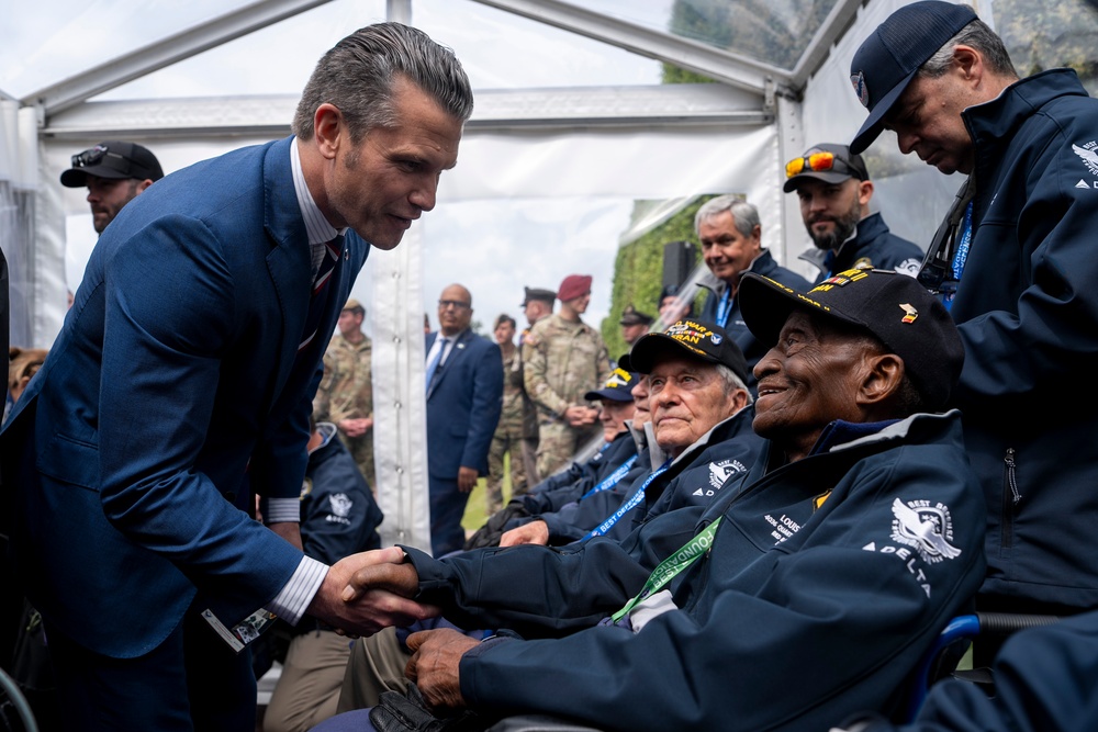 SD Participates in Troop PT on Omaha Beach, Meets with UK and French Counterparts, Delivers Remarks at D-Day Ceremonies