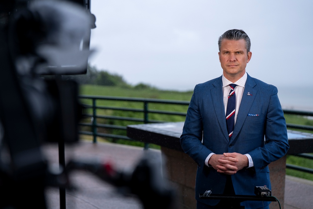 SD Participates in Troop PT on Omaha Beach, Meets with UK and French Counterparts, Delivers Remarks at D-Day Ceremonies