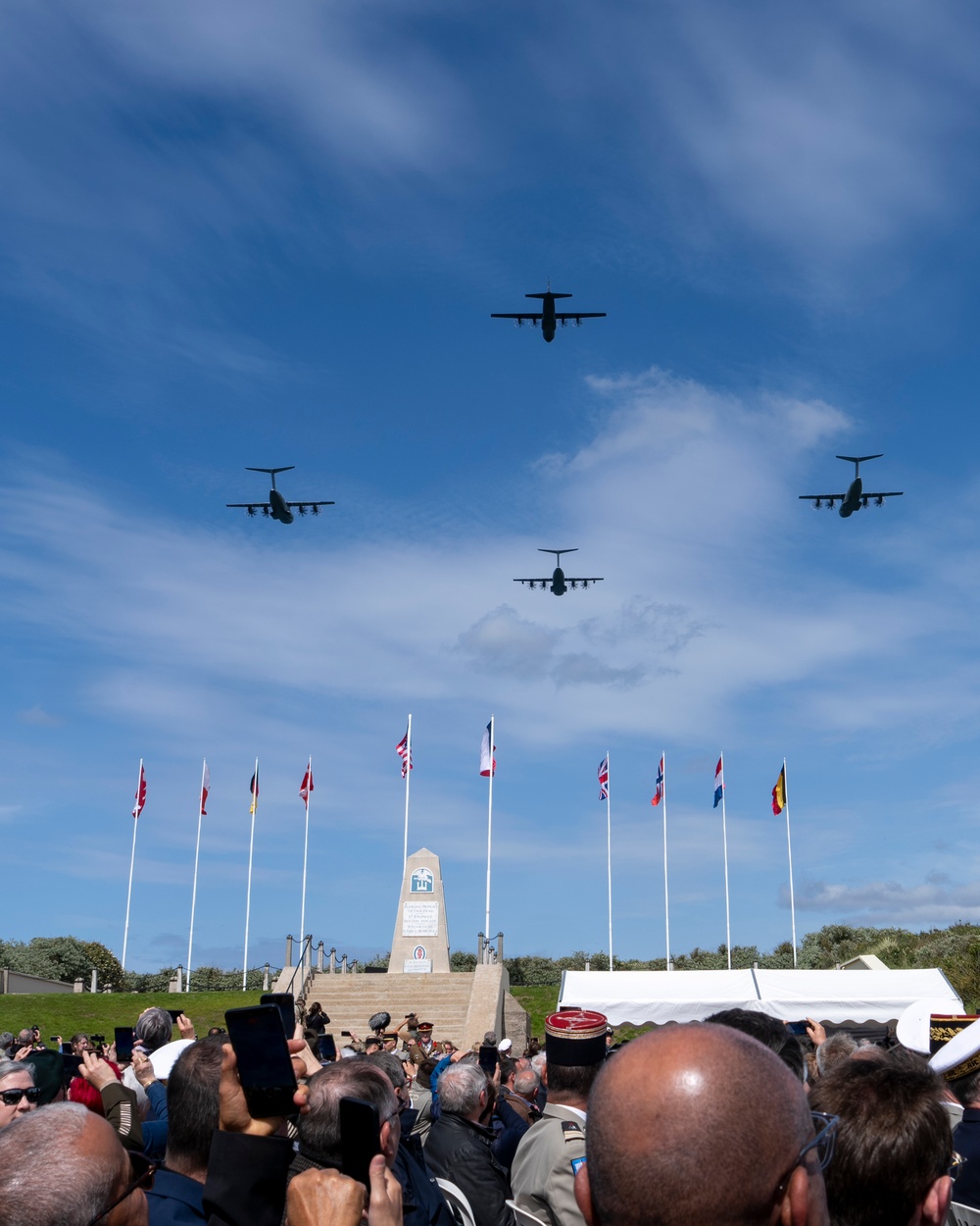 SD Participates in Troop PT on Omaha Beach, Meets with UK and French Counterparts, Delivers Remarks at D-Day Ceremonies