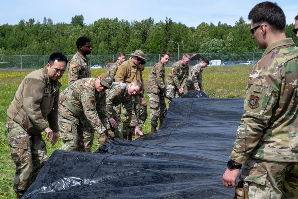 JBER Airmen assigned to the 3rd Air Expeditionary Wing participate in exercise TROPIC TUNDRA