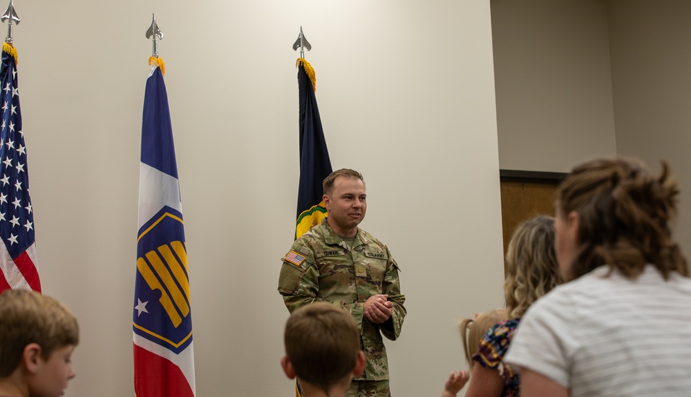 Maj. Jeremiah Cowan Promotion Ceremony