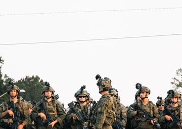 Kosovo Security Force Soldiers gather for group photo at JRTC