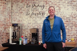 Chaplain Boosts’ Morale One Coffee at a Time