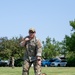 Master Sgt. Christopher Adams, assigned to the 152nd Operations Group demonstrates a one arm drag during TCCC