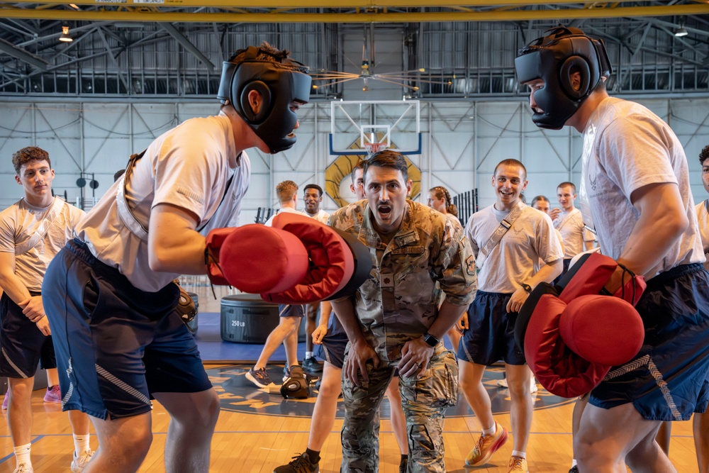 AFROTC Cadets practice combative skills
