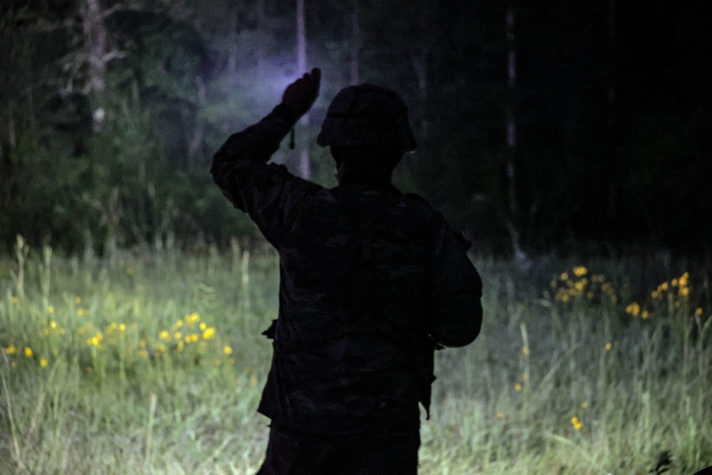 The 181st Forward Support Company conducts training exercise