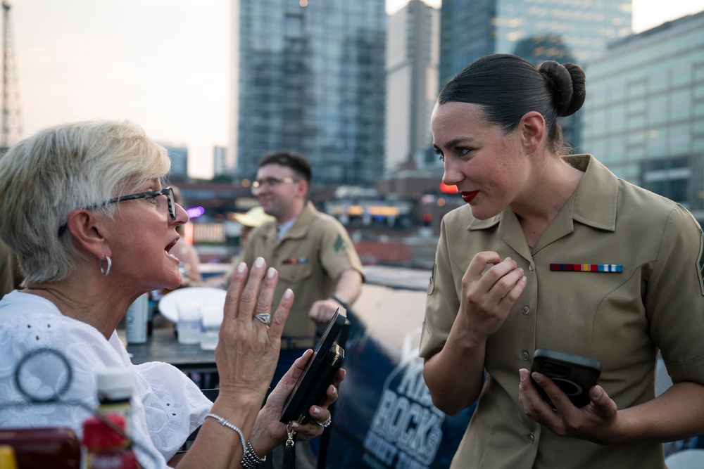 Marine Week Nashville; 2nd MAW band at Kid Rock’s Steakhouse