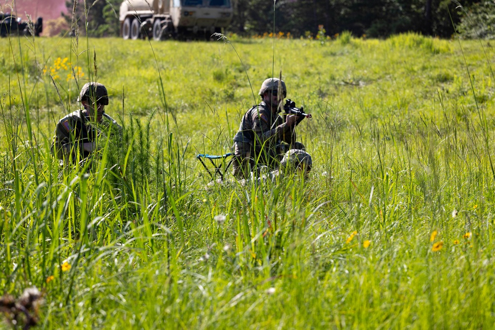 The 181st Forward Support Company conducts training exercise