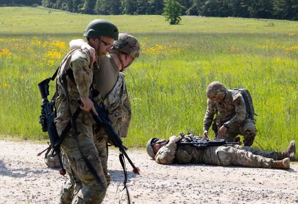 The 181st Forward Support Company conducts training exercise