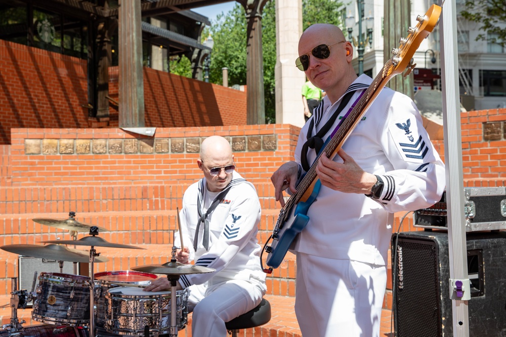 Navy Band Northwest performs during Portland Fleet Week 2025